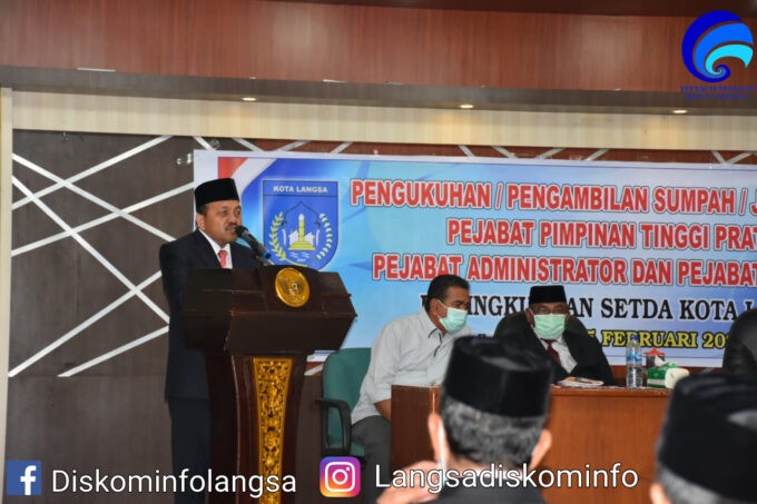 Pemko Langsa Lakukan Pengukuhan Jabatan